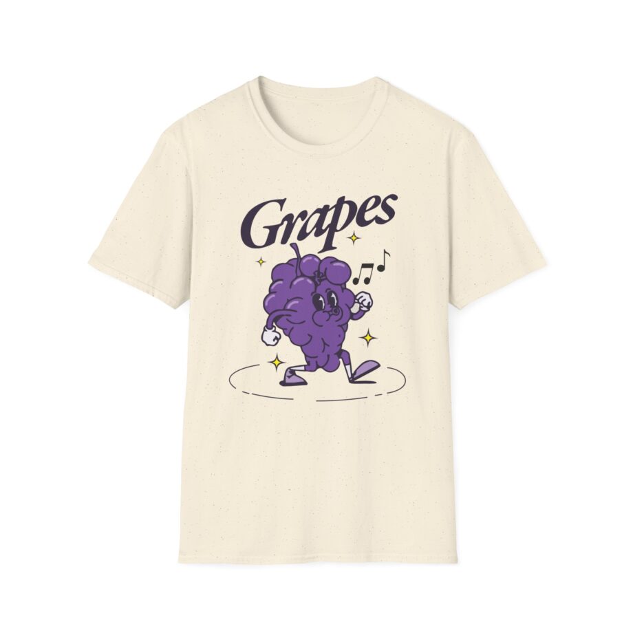 James Marriott Grapes Natural Unisex Softstyle T-Shirt