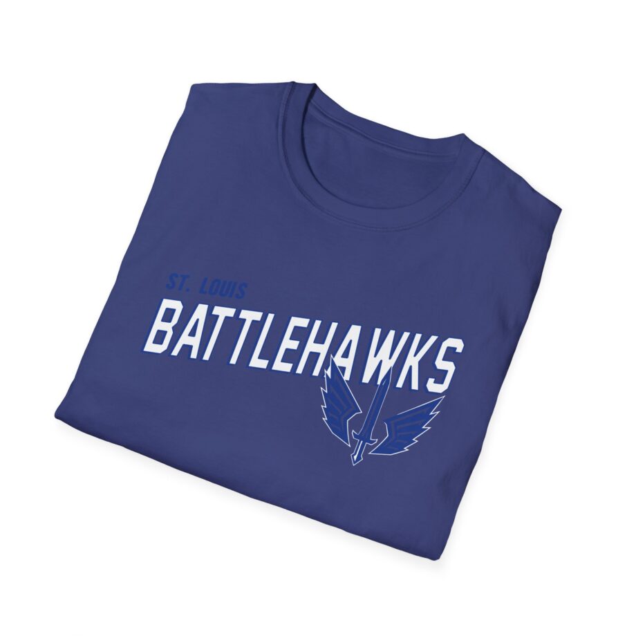 St. Louis Battlehawks 108 Stitches Tarc Merman  Unisex Softstyle T-Shirt
