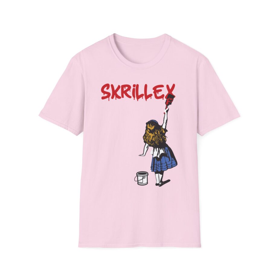 skrillex red girl Unisex Softstyle T-Shirt