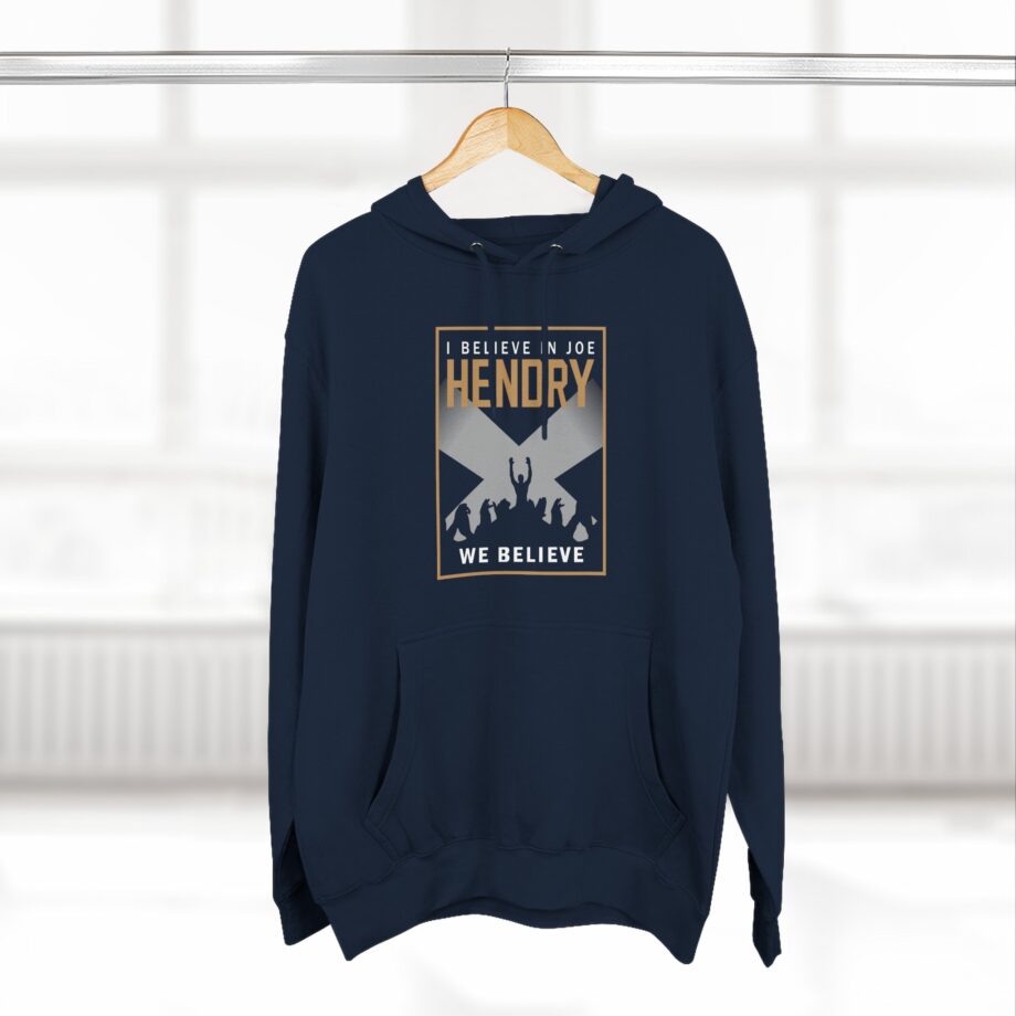 I Believe in Joe Hendry Three-Panel Fleece Hoodie