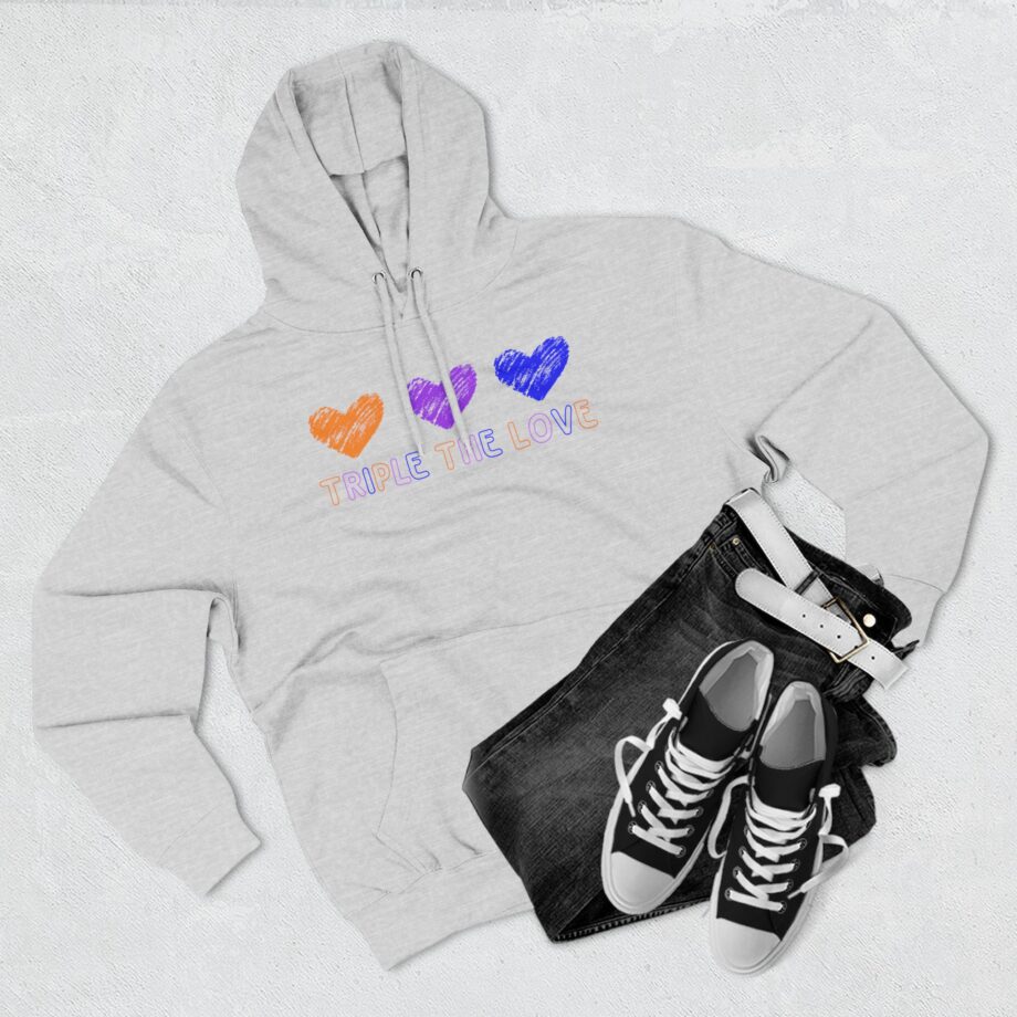 Fresh Love Triple the Love  Three-Panel Fleece Hoodie