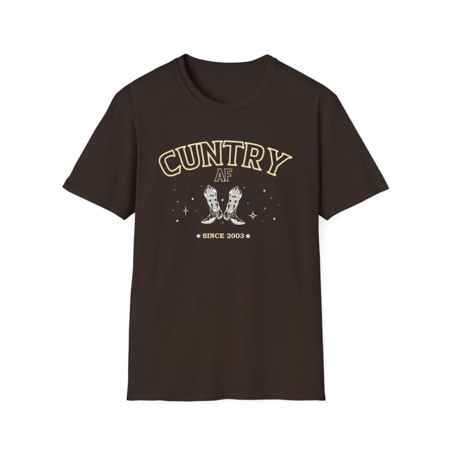 Sadie Crowell Cuntry Af Cropped Unisex Softstyle T-shirt