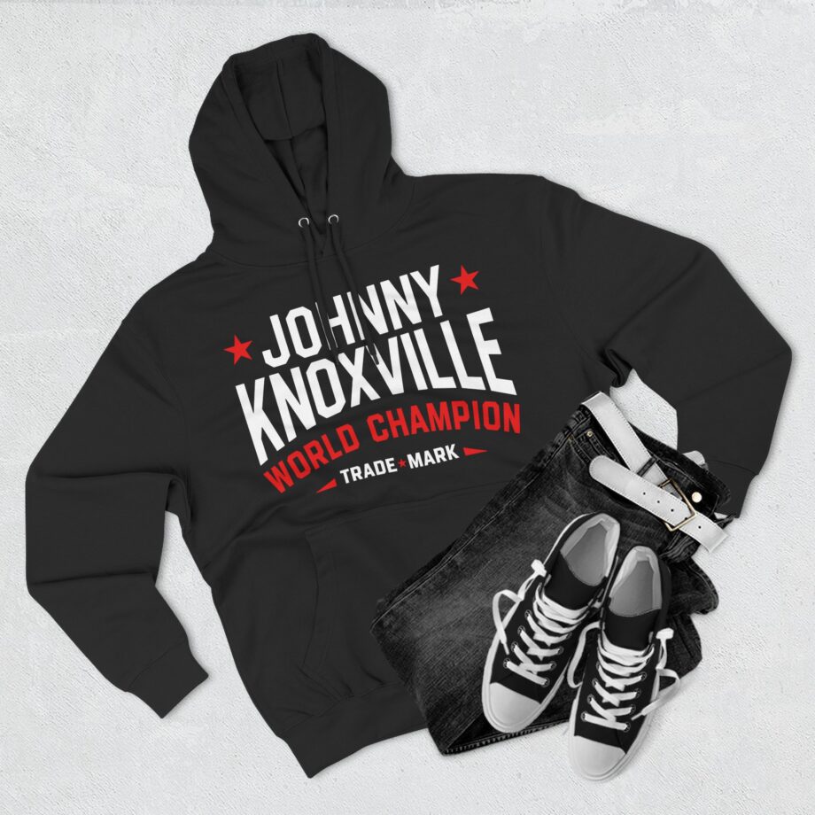 Jackass Johnny Knoxville World Champion Trade Mark Three-Panel Fleece Hoodie