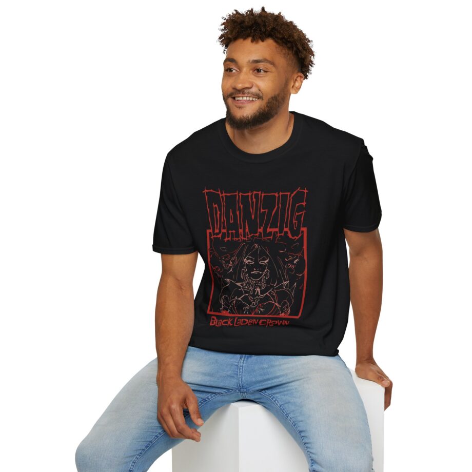 Danzig Black Laden Crown Unisex Softstyle T-shirt