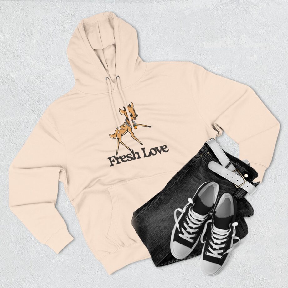 Fresh Love Bambi  Three-panel Fleece Hoodie