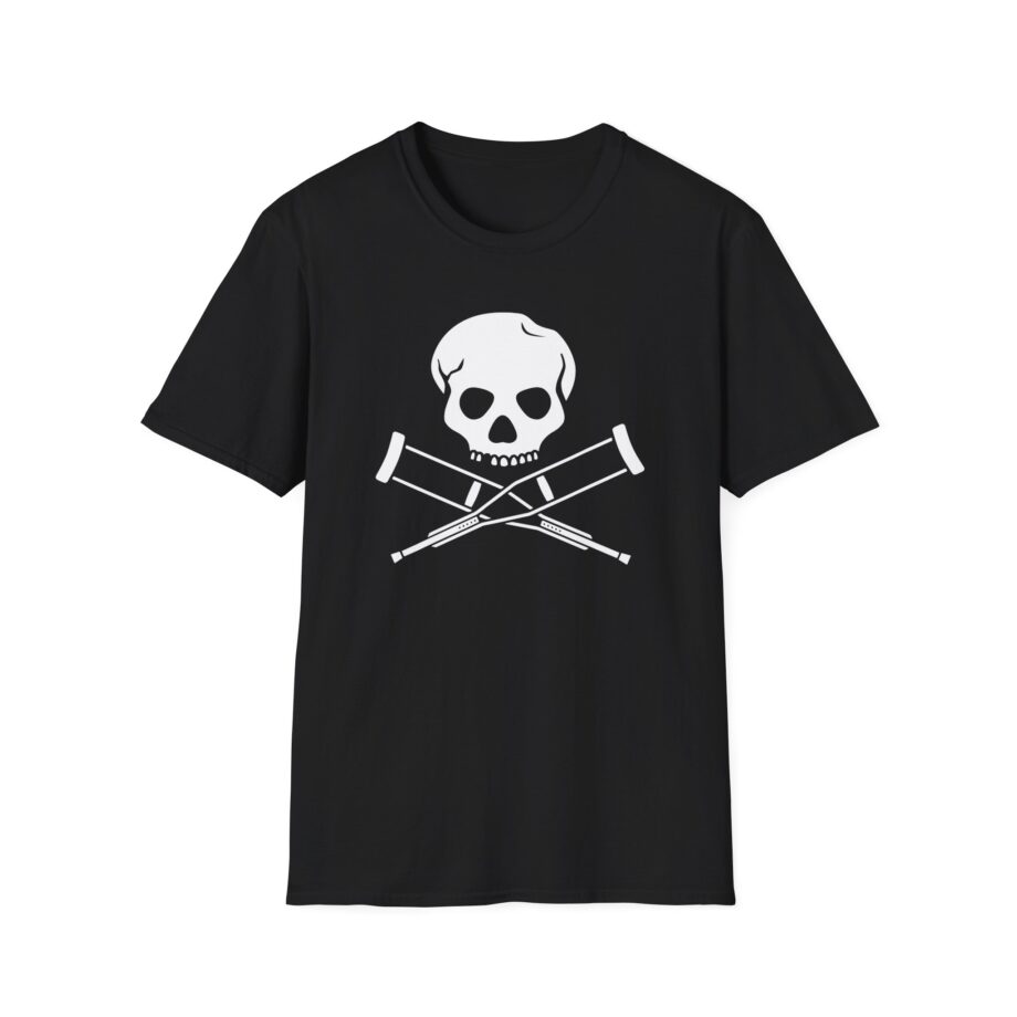 Jackass Skull and Crutches Unisex Softstyle T-Shirt