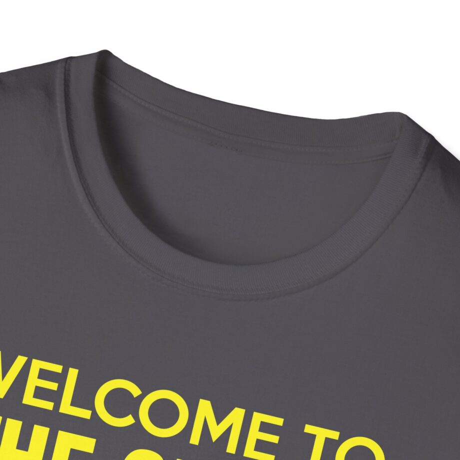 Bleachers  Welcome to the Greek Now, Go Home Unisex Softstyle T-shirt