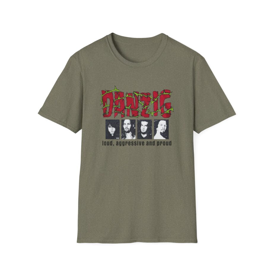 Danzig Loud Aggressive and Proud Unisex Softstyle T-Shirt