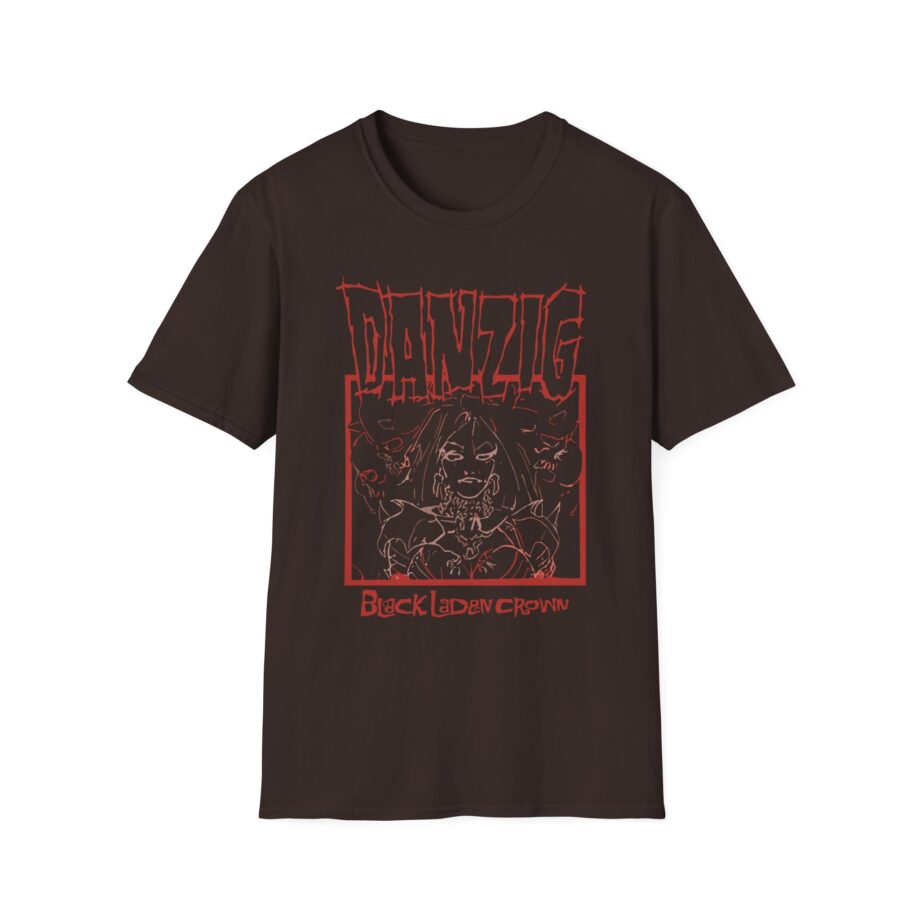 Danzig Black Laden Crown Unisex Softstyle T-shirt