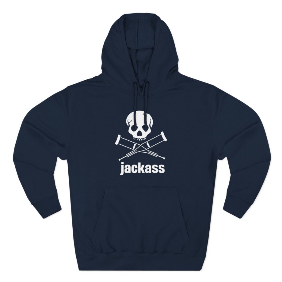 Jackass Logo Three-Panel Fleece Hoodie