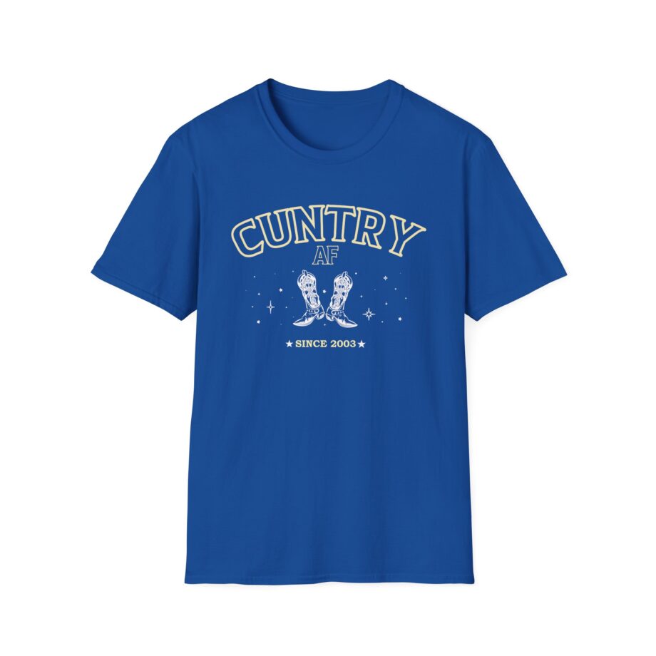 Sadie Crowell Cuntry Af Cropped Unisex Softstyle T-shirt