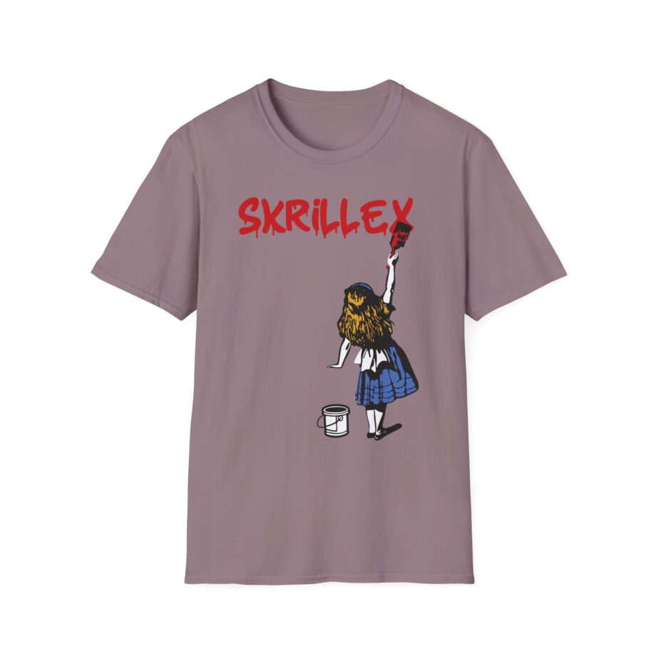 skrillex red girl Unisex Softstyle T-Shirt