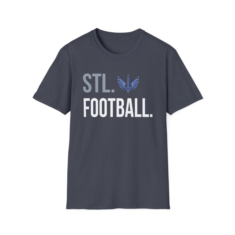 St. Louis Battlehawks 108 Stitches Football Spiral Unisex Softstyle T-shirt