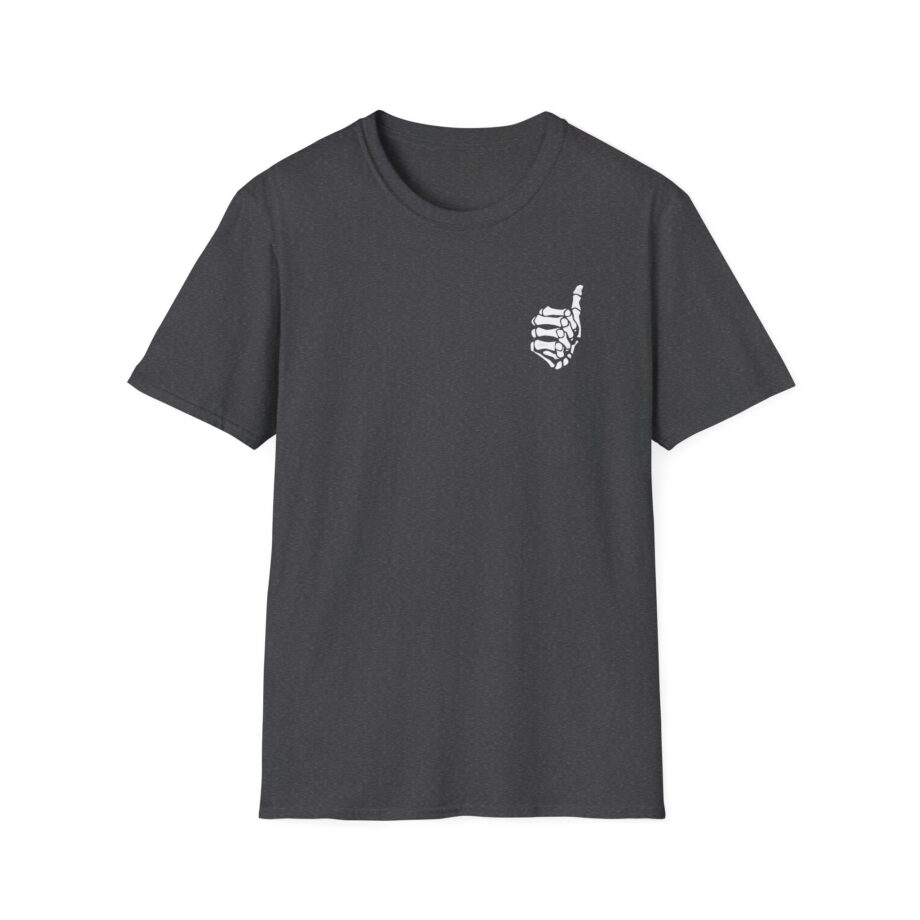 Mrballen Embroidered Skeleton Thumb Unisex Softstyle T-Shirt