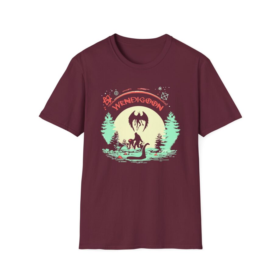 Wendigoon Cryptids on Tour Unisex Softstyle Tee