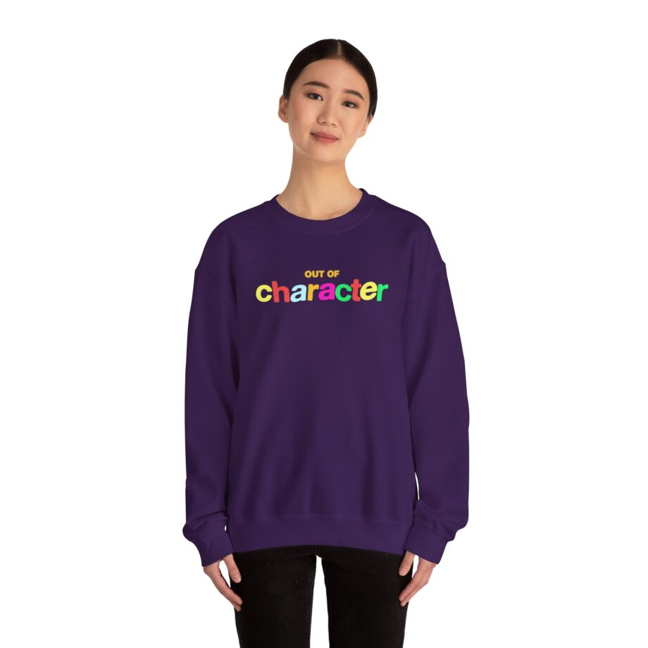 Slushy Noobz  Out Of Character Unisex Heavy Blend Crewneck Sweatshirt