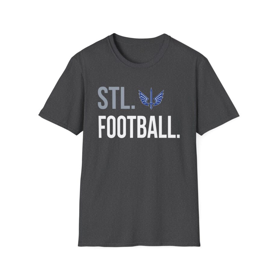 St. Louis Battlehawks 108 Stitches Football Spiral Unisex Softstyle T-shirt