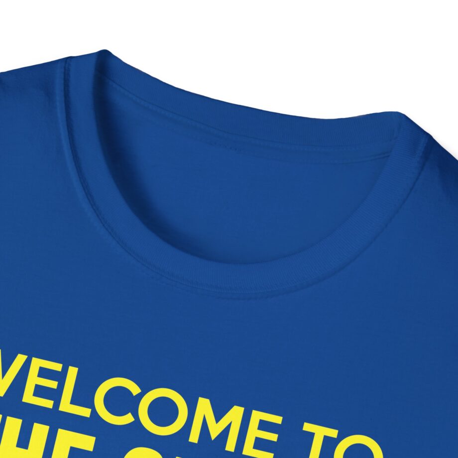 Bleachers  Welcome to the Greek Now, Go Home Unisex Softstyle T-shirt