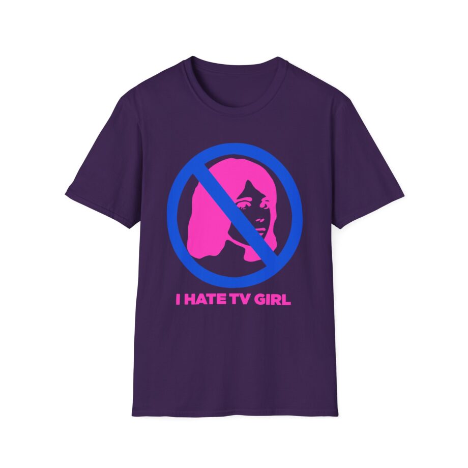 I Hate Tv Girl Unisex Softstyle T-shirt