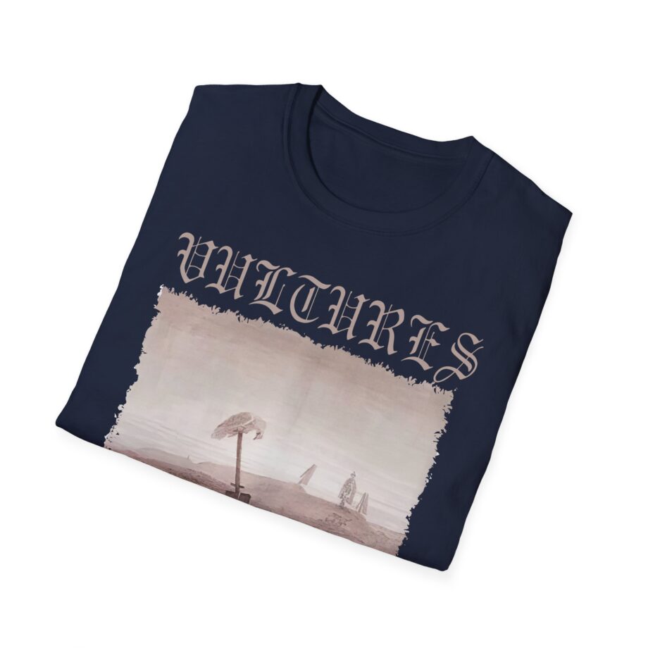 Vultures Graphic Unisex Softstyle T-Shirt - Edgy Vintage Art Tee