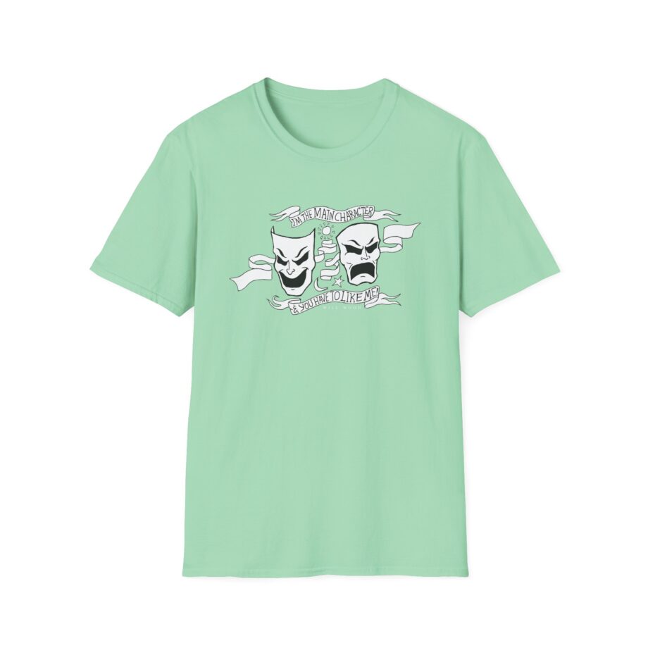 Will Wood the Main Character Unisex Softstyle T-shirt