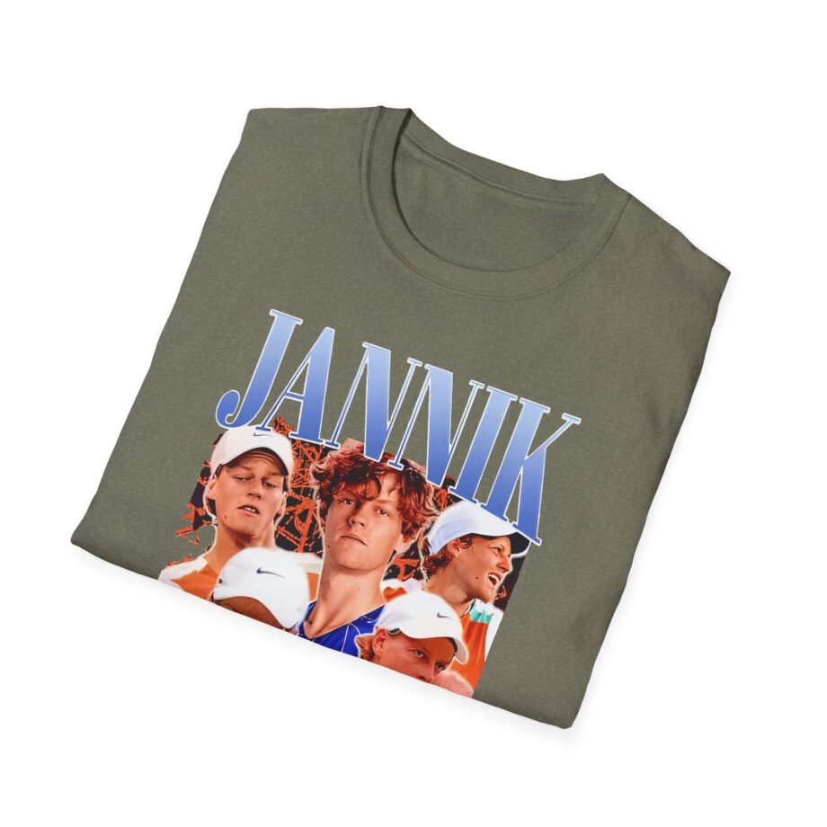 Jannik Sinner Retro Art Unisex Softstyle T-Shirt