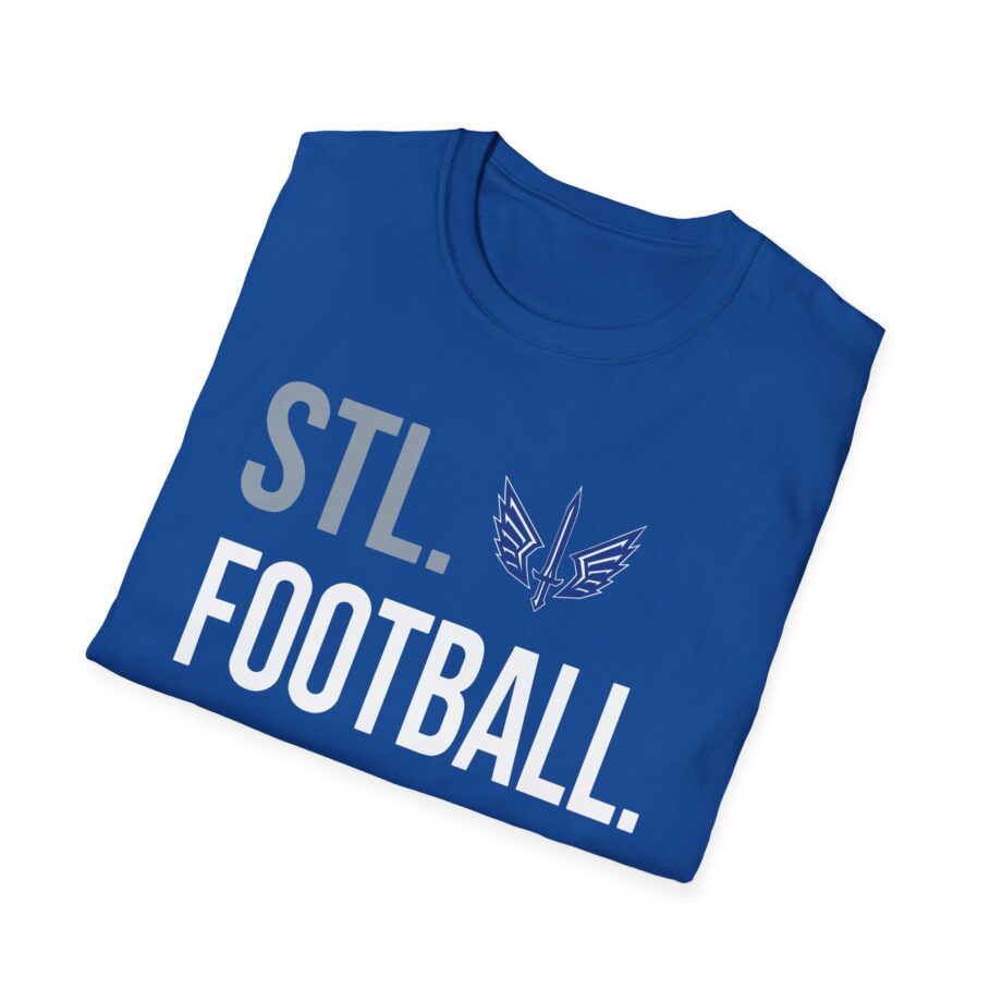 St. Louis Battlehawks 108 Stitches Football Spiral Unisex Softstyle T-shirt