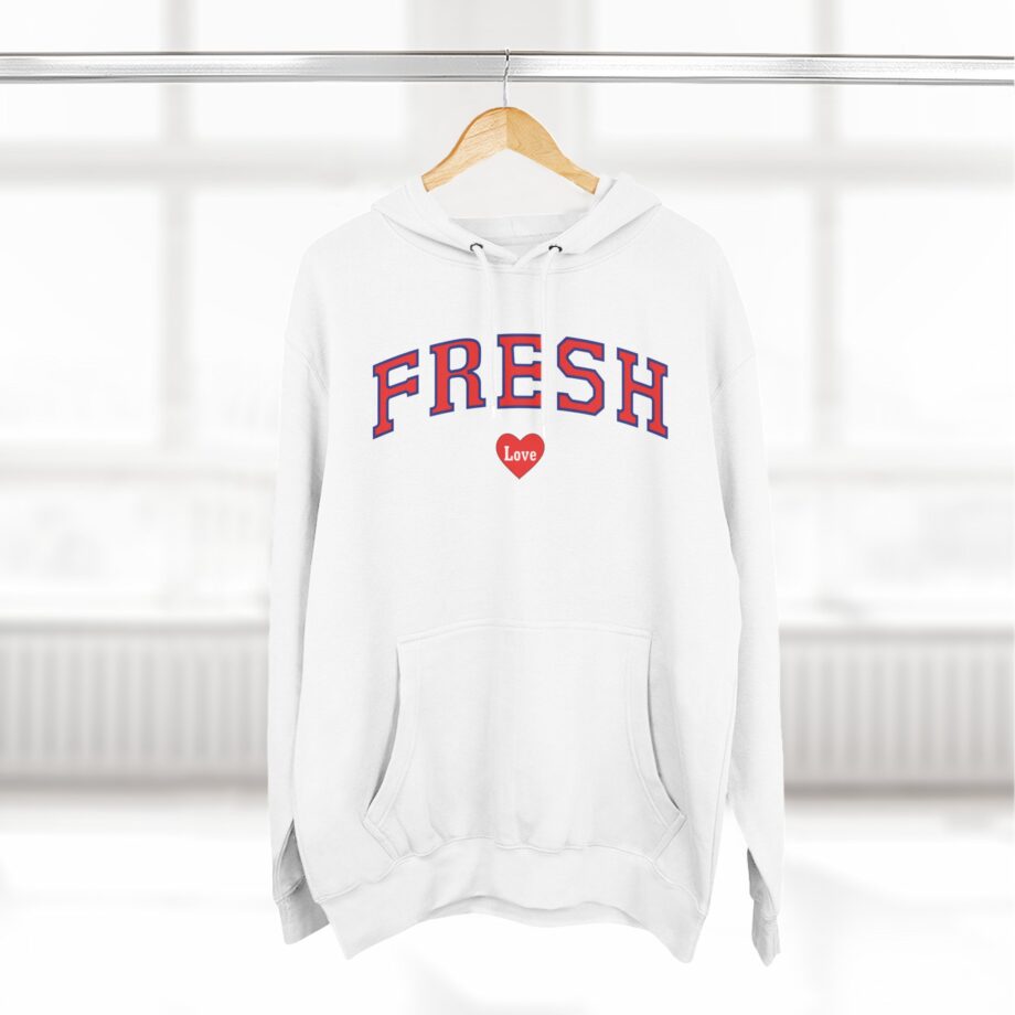 Fresh Love Heart  Three-panel Fleece Hoodie