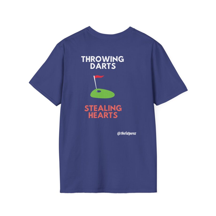 Fat Perez Throwing Darts Stealing Hearts Unisex Softstyle T-Shirt