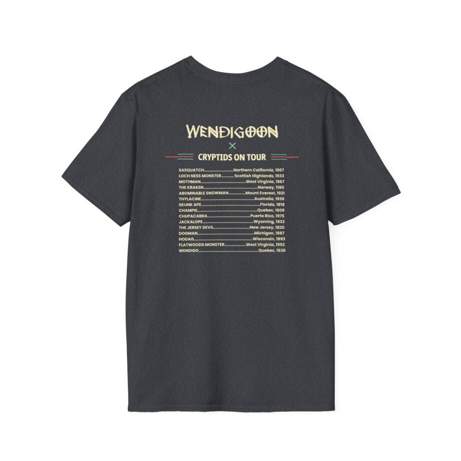 Wendigoon Cryptids on Tour Unisex Softstyle Tee