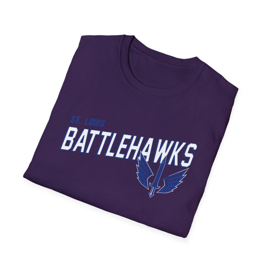 St. Louis Battlehawks 108 Stitches Tarc Merman  Unisex Softstyle T-Shirt