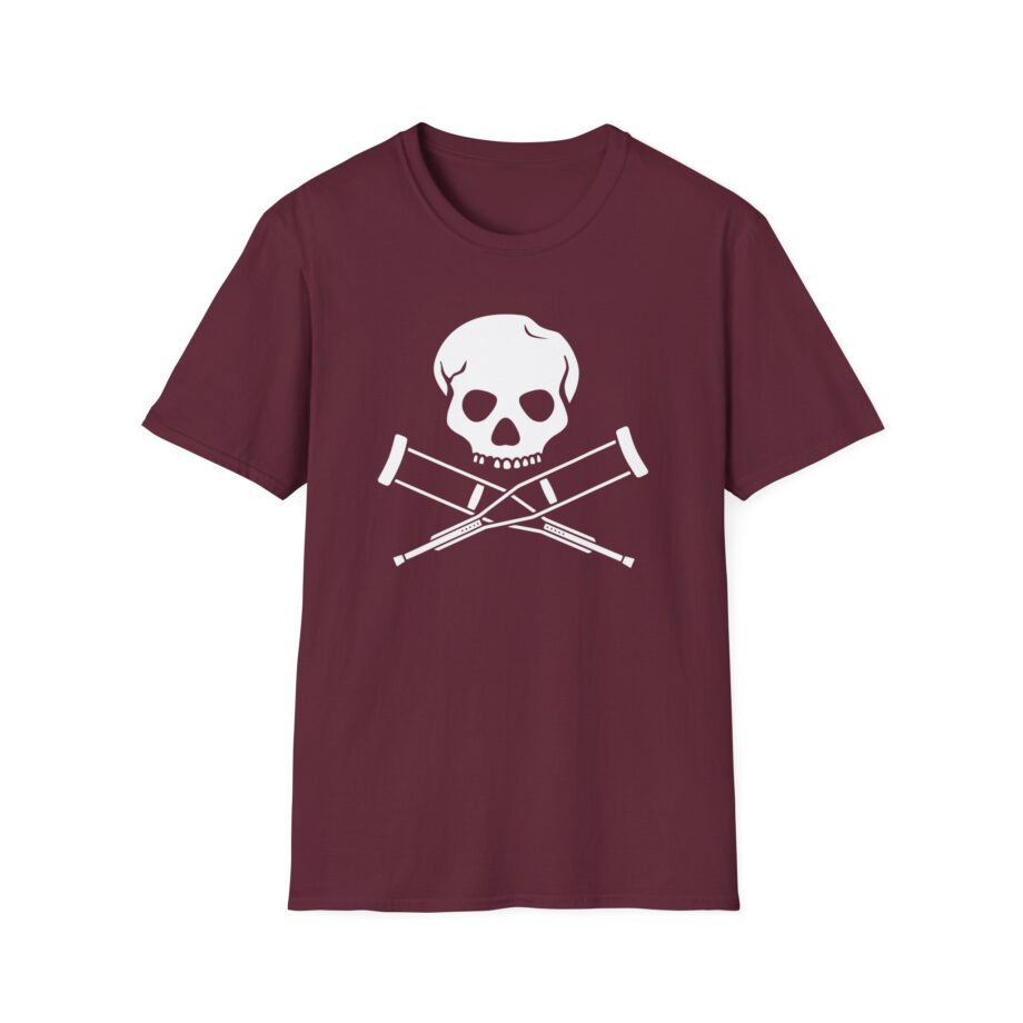 Jackass Skull and Crutches Unisex Softstyle T-Shirt
