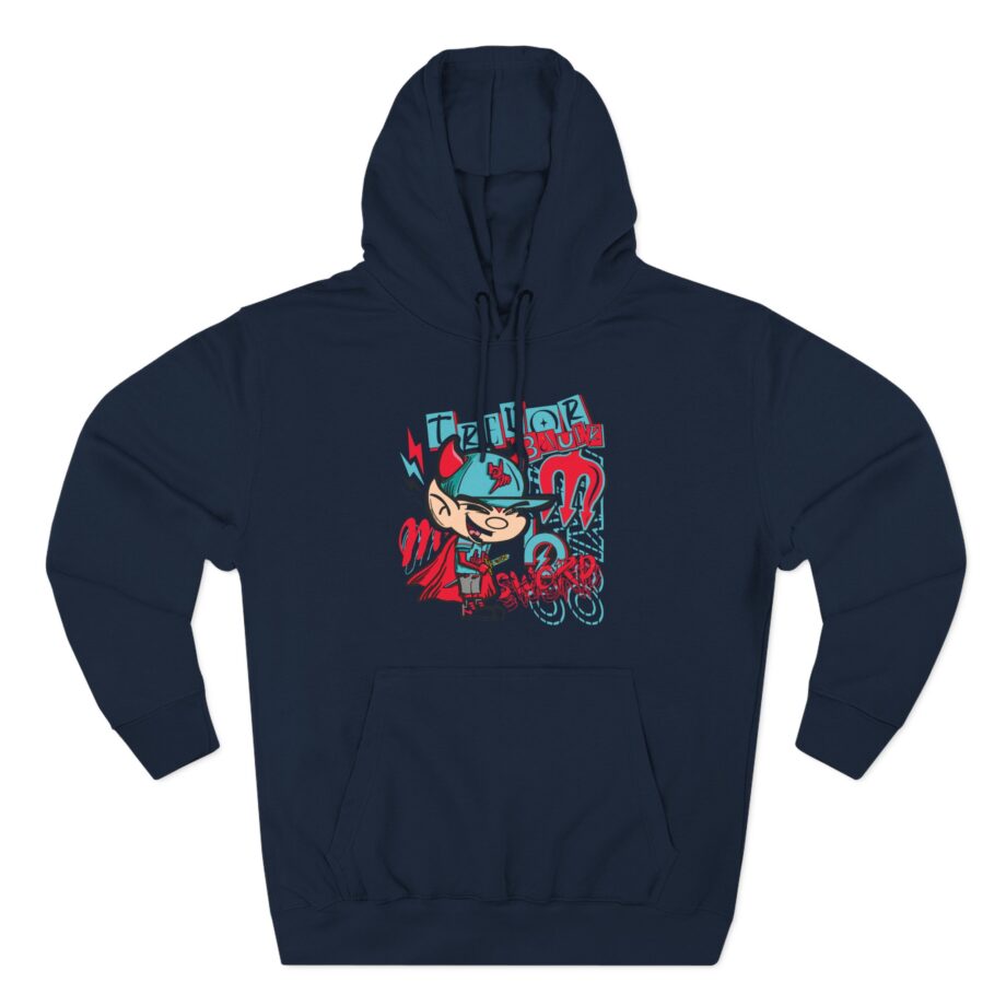 Trevor Bauer Diablo's Cartoon Three-Panel Fleece Hoodie