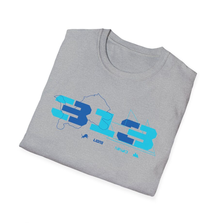 Ninja Detroit Lions Unisex Softstyle T-Shirt