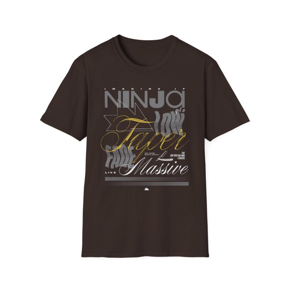 Ninja  Low Taper Fade Unisex Softstyle T-shirt
