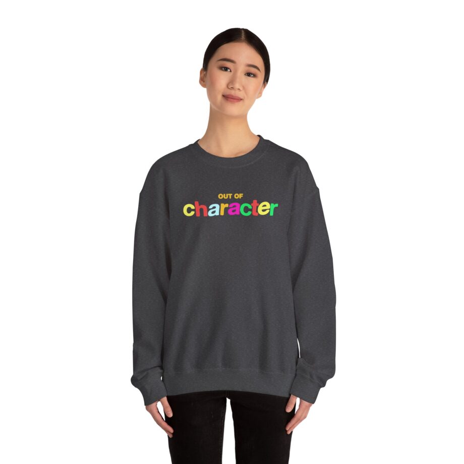 Slushy Noobz  Out Of Character Unisex Heavy Blend Crewneck Sweatshirt