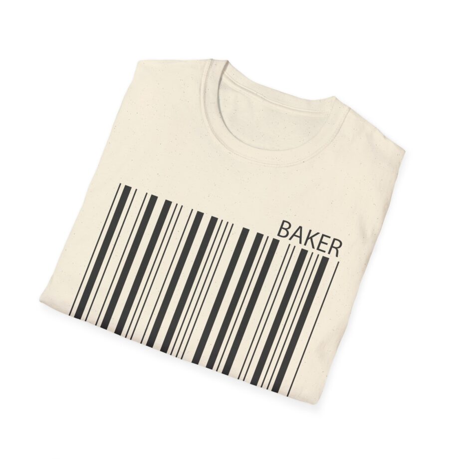 Maverick Barcode Baker Unisex Softstyle T-shirt