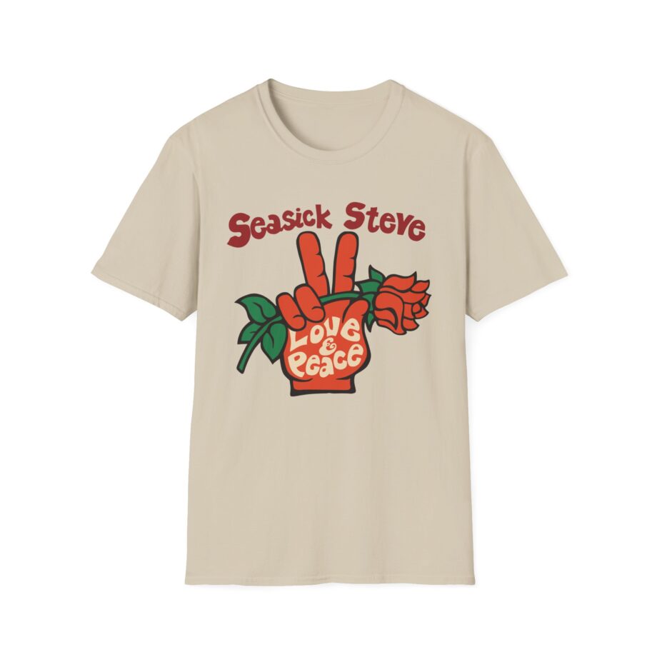 Seasick Steve Love & Peace Unisex Softstyle T-Shirt