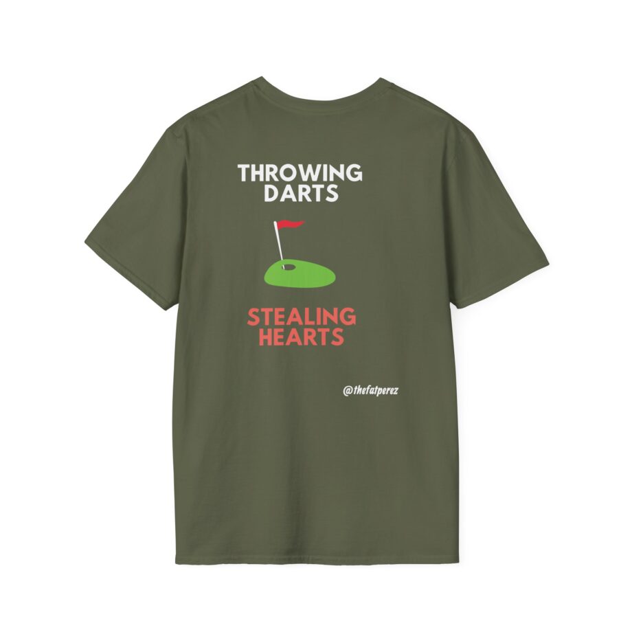 Fat Perez Throwing Darts Stealing Hearts Unisex Softstyle T-Shirt