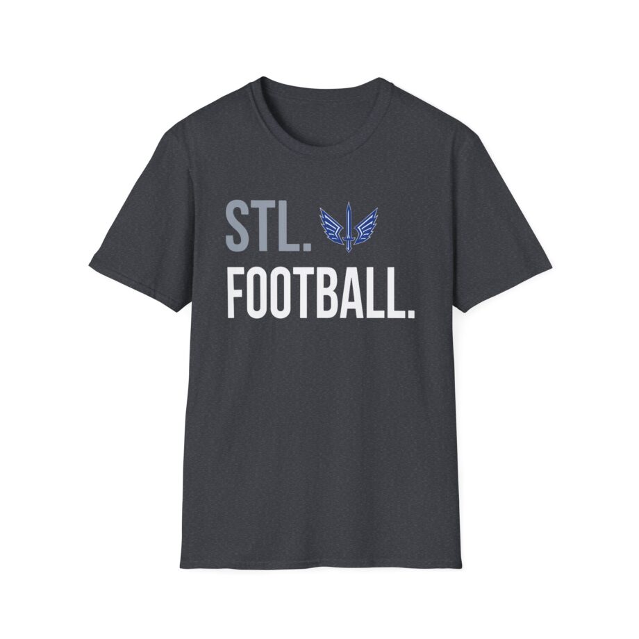St. Louis Battlehawks 108 Stitches Football Spiral Unisex Softstyle T-shirt