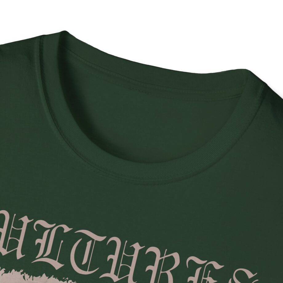 Vultures Graphic Unisex Softstyle T-Shirt - Edgy Vintage Art Tee