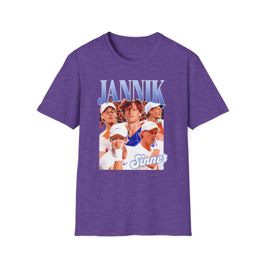 Jannik Sinner Retro Art Unisex Softstyle T-Shirt