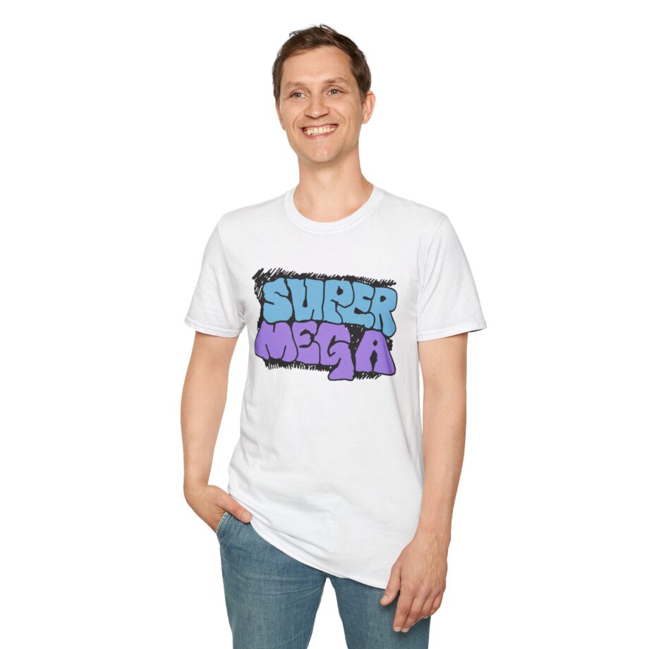 Supermega Funny Brothers Doodle  Unisex Softstyle T-shirt