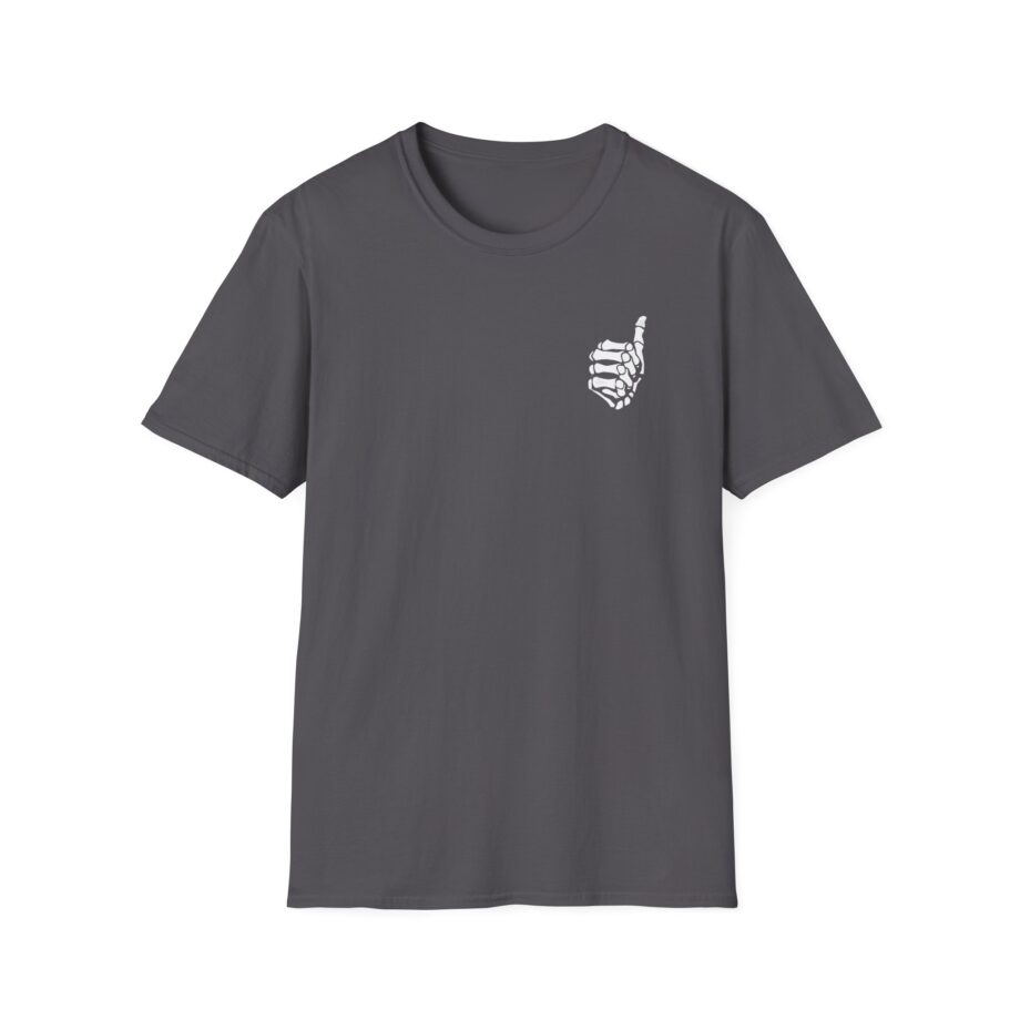 Mrballen Embroidered Skeleton Thumb Unisex Softstyle T-Shirt