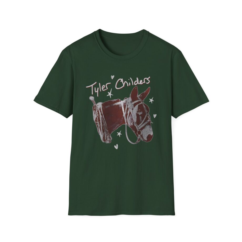 Tyler Childers Green Youth Mule Unisex Softstyle T-shirt