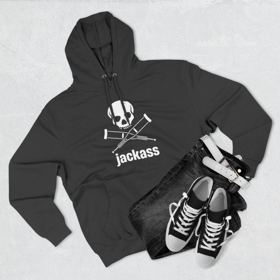 Jackass Logo Three-Panel Fleece Hoodie