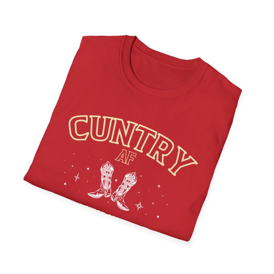 Sadie Crowell Cuntry Af Cropped Unisex Softstyle T-shirt