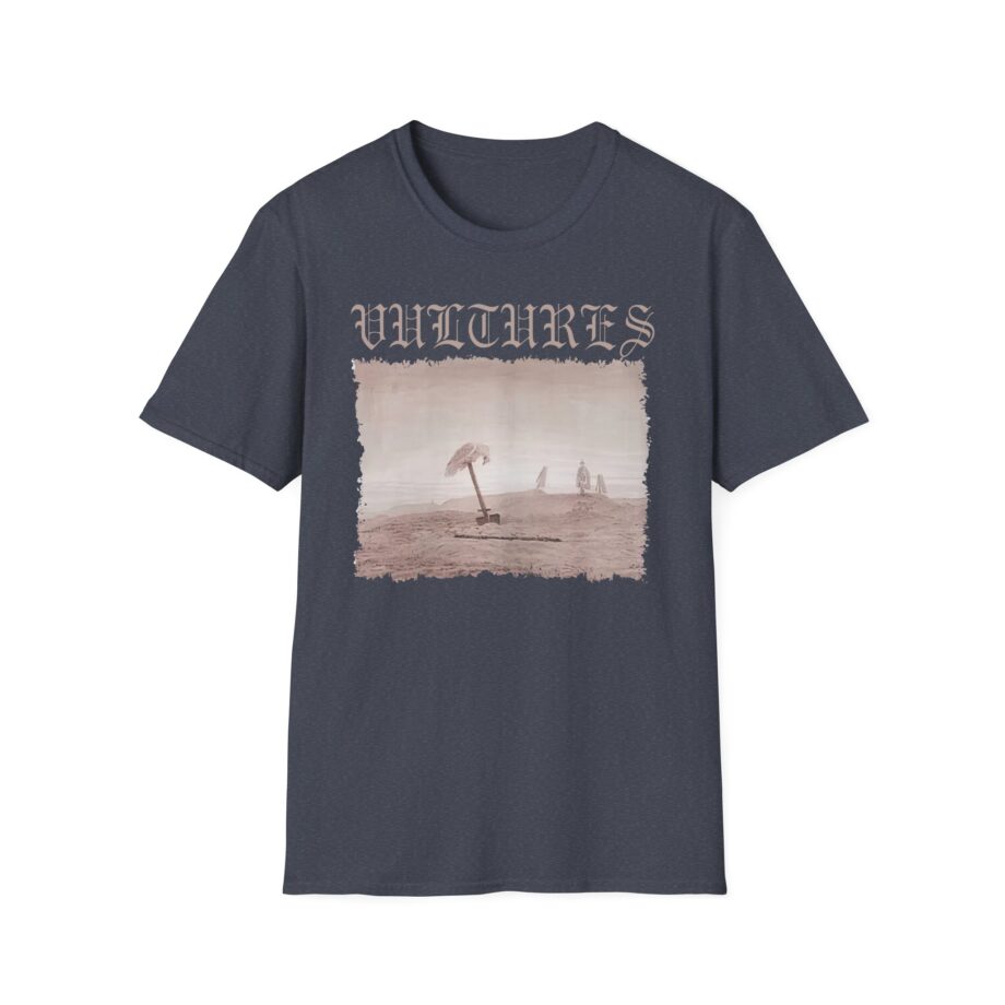 Vultures Graphic Unisex Softstyle T-Shirt - Edgy Vintage Art Tee