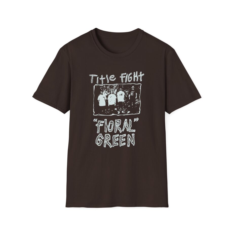 Title Fight Floral Green Unisex Softstyle T-Shirt