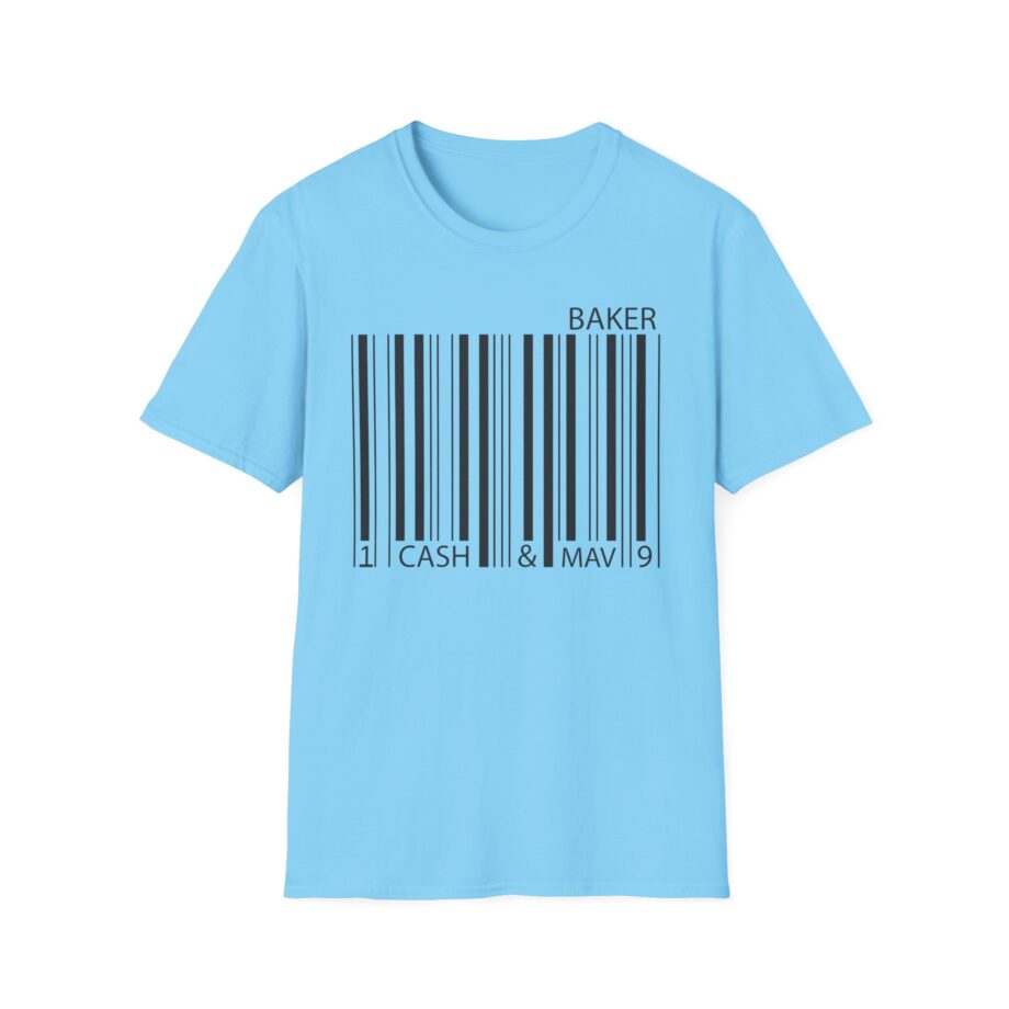 Maverick Barcode Baker Unisex Softstyle T-shirt